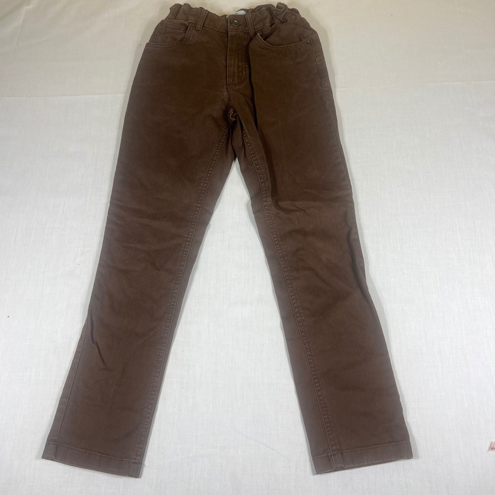 Class Club Modern Fit Boys Brown Straight Leg Pants Size 8 0231